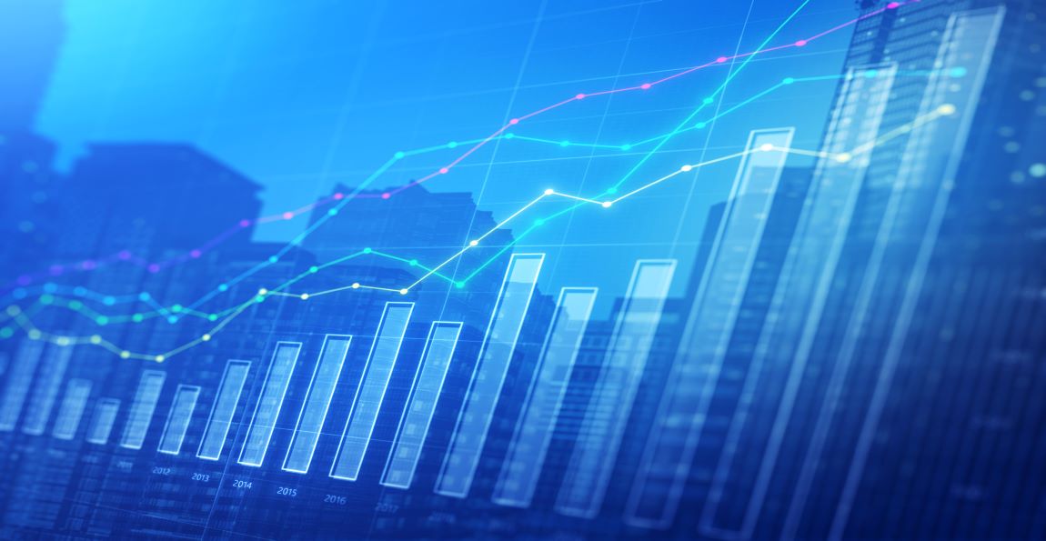 an image of bar and line graphs