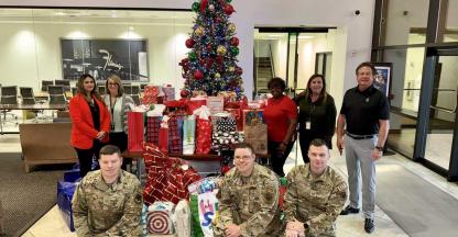 Bank of Nevada employees delivering holiday cheer