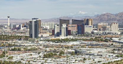 The Las Vegas city skline