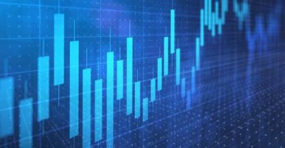 An abstract of a bar graph