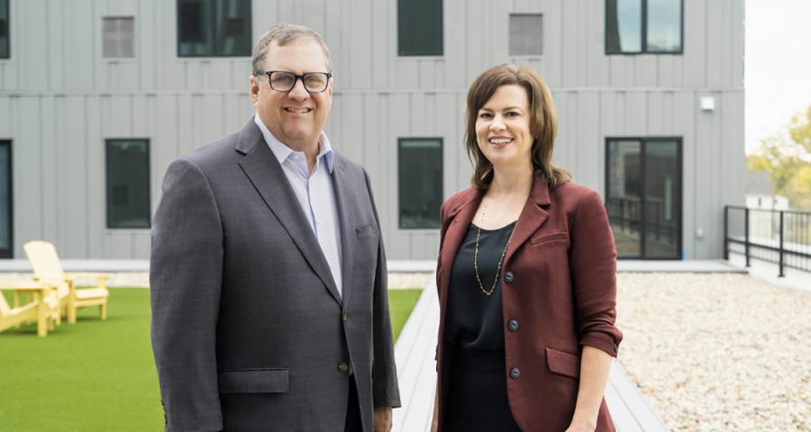 Adam Fishman, Fairmount Properties principal, and Monika Suarez, Managing Director Municipal Finance, Nonprofit Finance and Affordable Housing at Western Alliance Bank