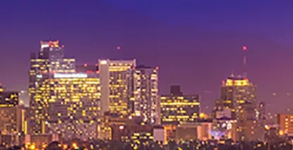 Phoenix skyline at night