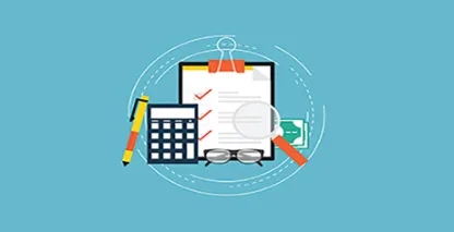 Cartoon-style settlement services graphic