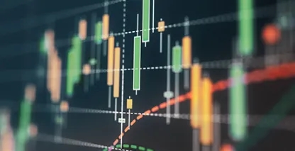abstract image of stock performance