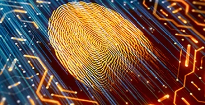 Abstract cybersecurity graphic