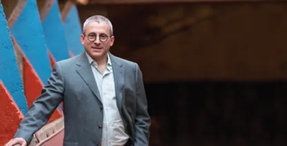 Stuart Graff, President and CEO, Frank Lloyd Wright Foundation, smiling at the camera