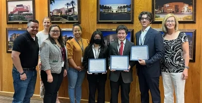 Group photo of 2022 Bank of Nevada summer mentorship program.
