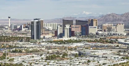 The Las Vegas city skline