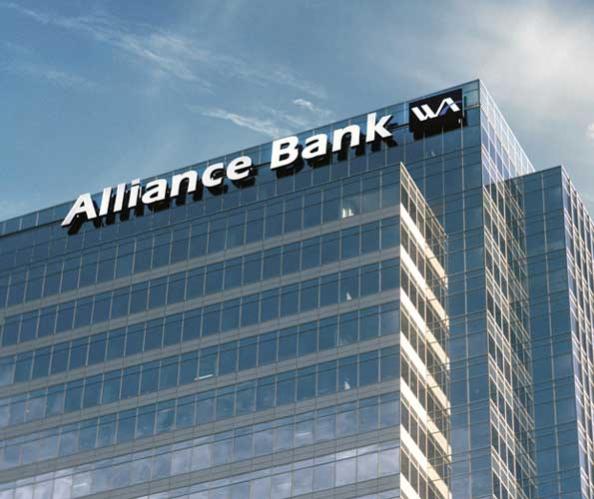 The Western Alliance Bank Headquarters building in Phoenix, Arizona. 